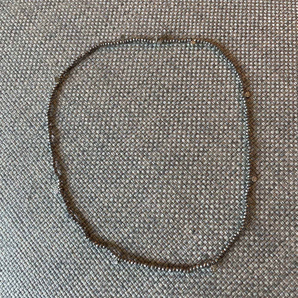 Marlyn Schiff Stretch Beaded Minimalist Necklace Jewelry